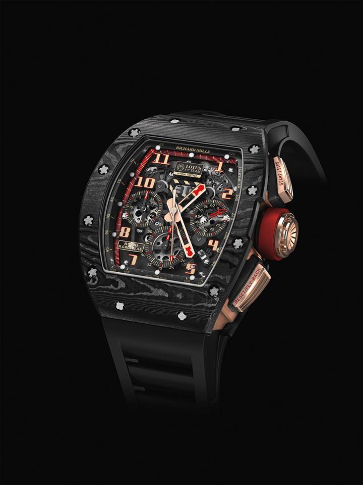 Replica Richard Mille 2014 NEW RM 011 Lotus F1 Team-Romain Grosjean from NTPT® carbon Watch